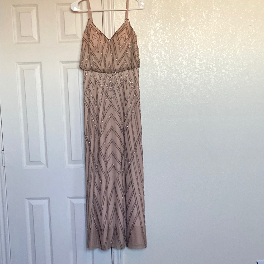 Elegant Beige Evening Dress